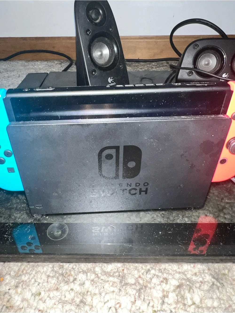 Nintendo Switch with Neon Blue & Neon Red Joy‑Con